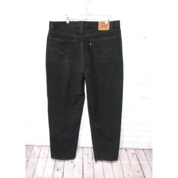 Levi’s 550 Jeans Black Size 44x30 Relaxed Straight Leg (42x30) No Tags - Picture 3 of 4